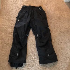Black ski pants